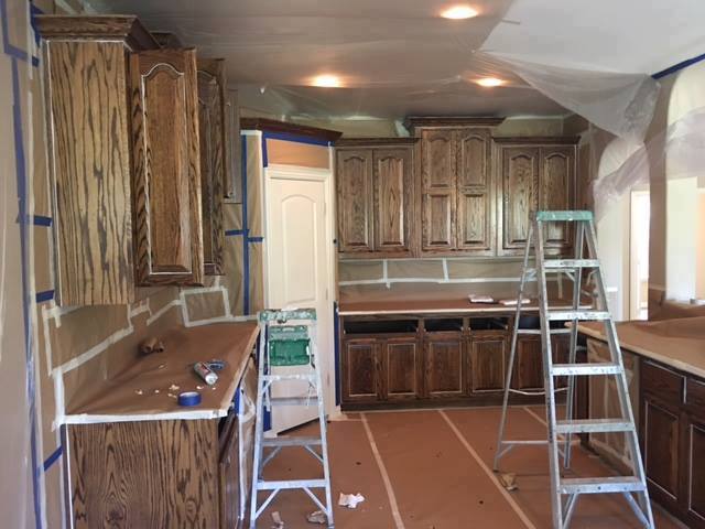 Cabinet Painting 1 - Before Cabinet Painting 1 - Before